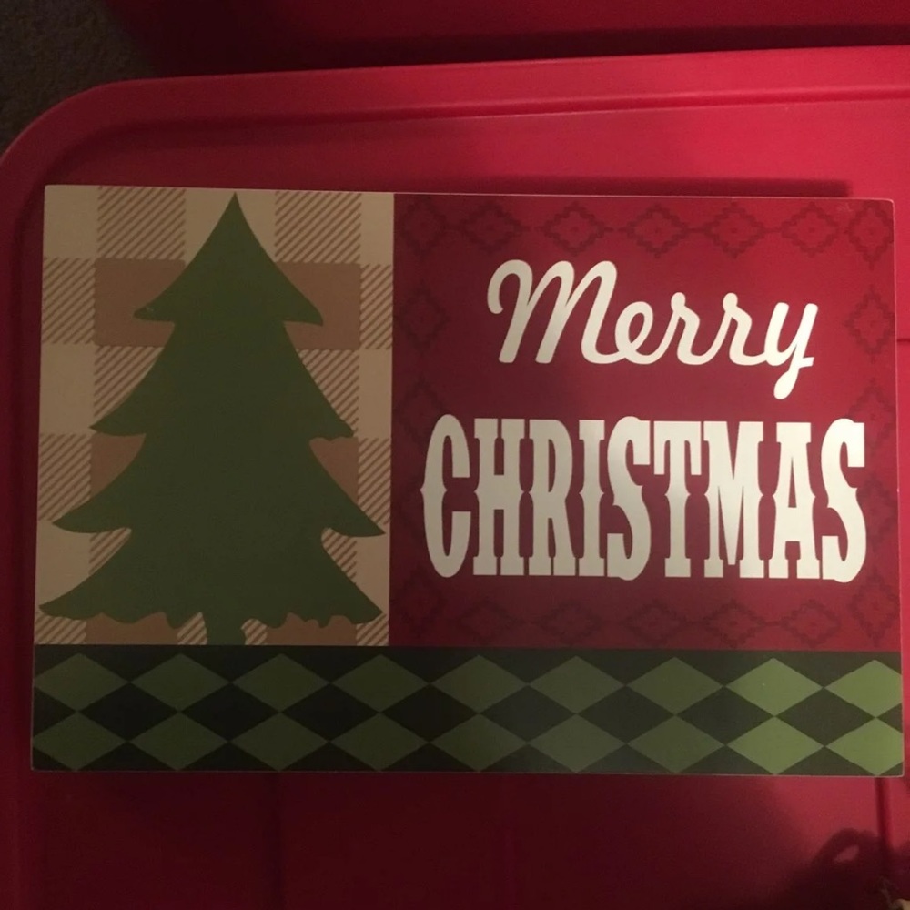 Wooden Merry Christmas Sign